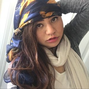 ⚡️FLASH! Silky Sheer Floral Scarf/Wrap.Women’s.